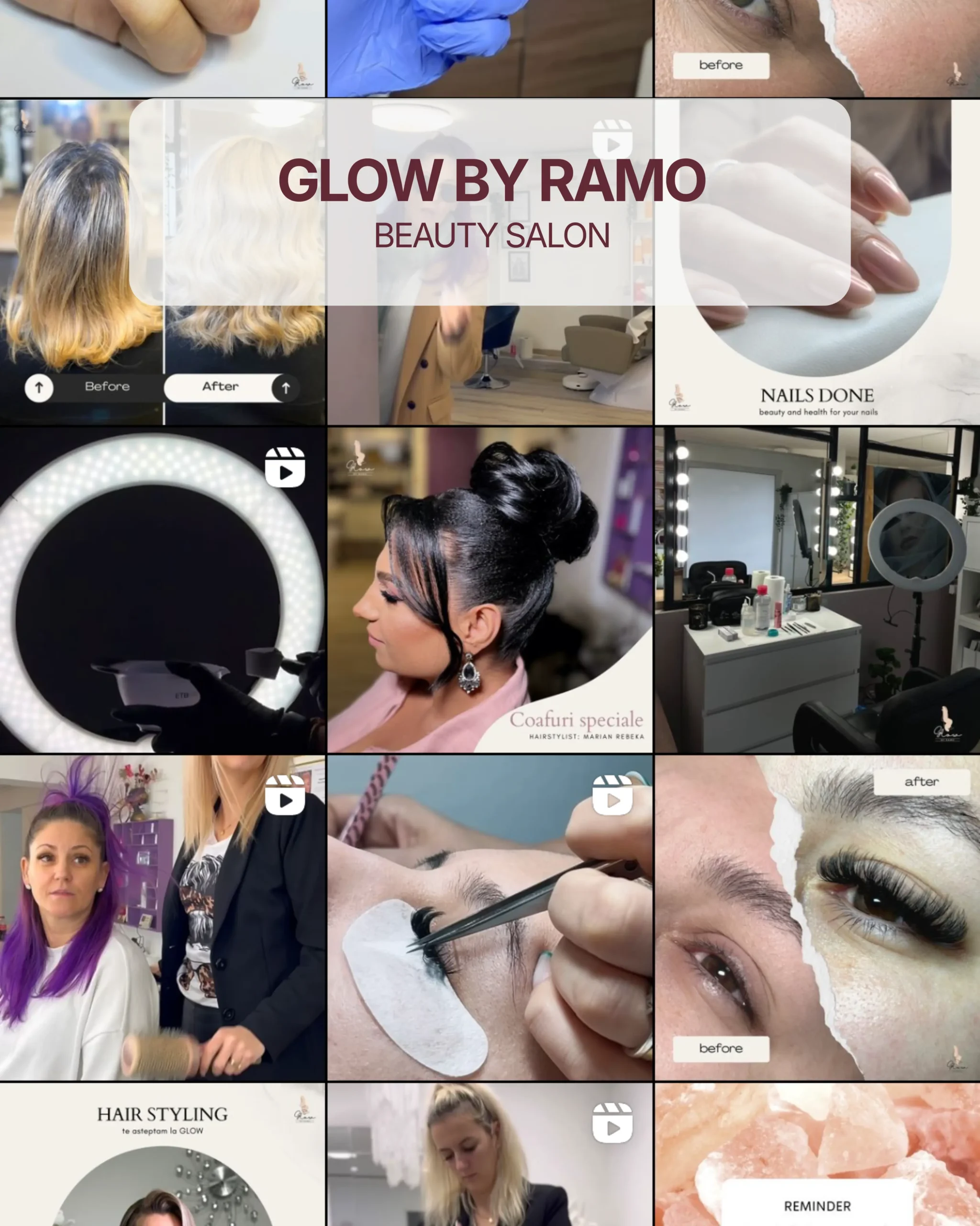 proiect domeniul beauty, beauty salon, glow by ramo