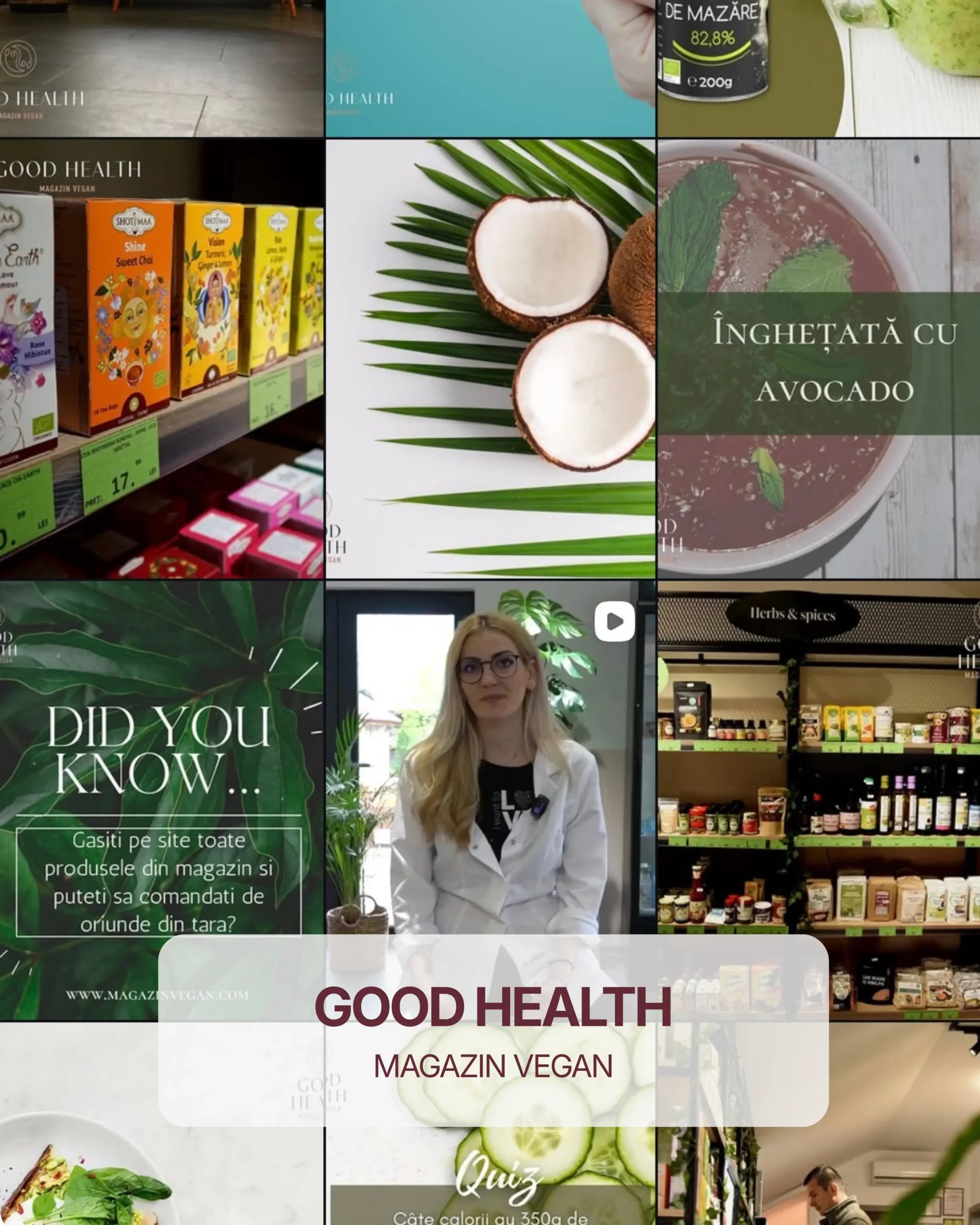 proiect domeniul medical, magazin vegan, good health